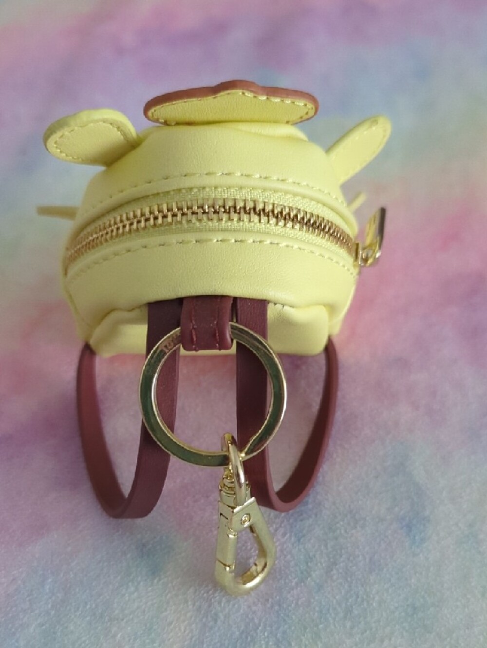 Loungefly Yellow Pom Pom Purin Coin Purse with Brown Accent - Picture 2 of 4